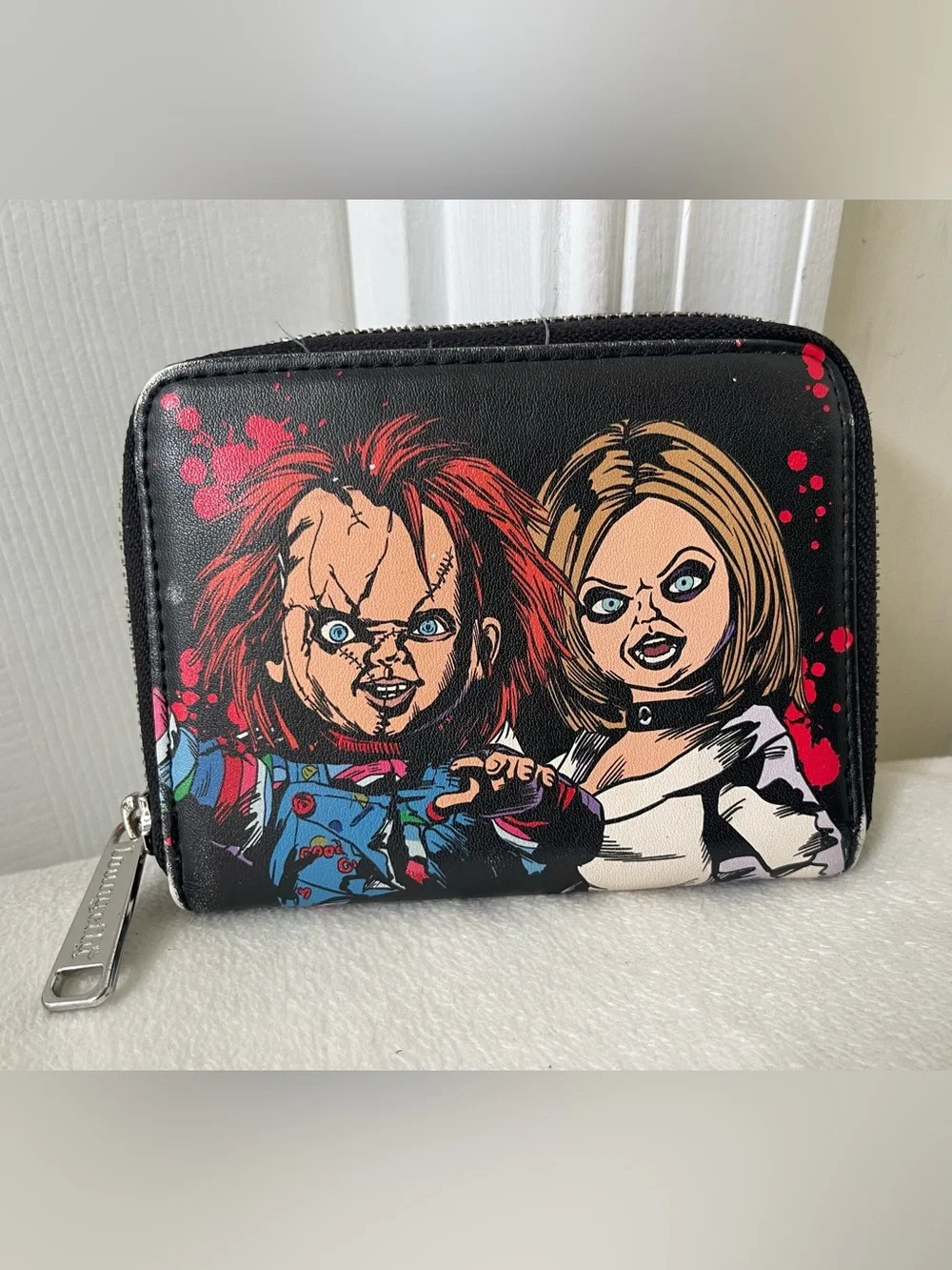 Loungefly Chucky Black Zip Wallet